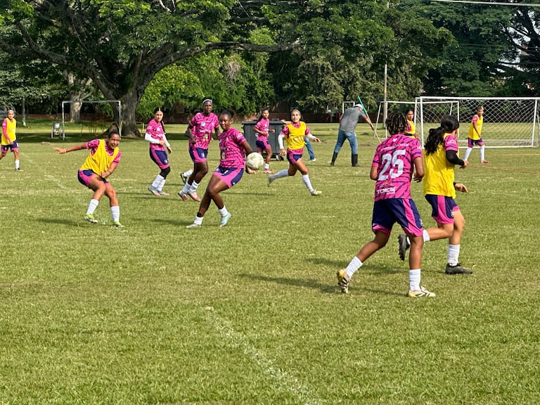 Internacional de Palmira durante uno de sus últimos entrenamientos.