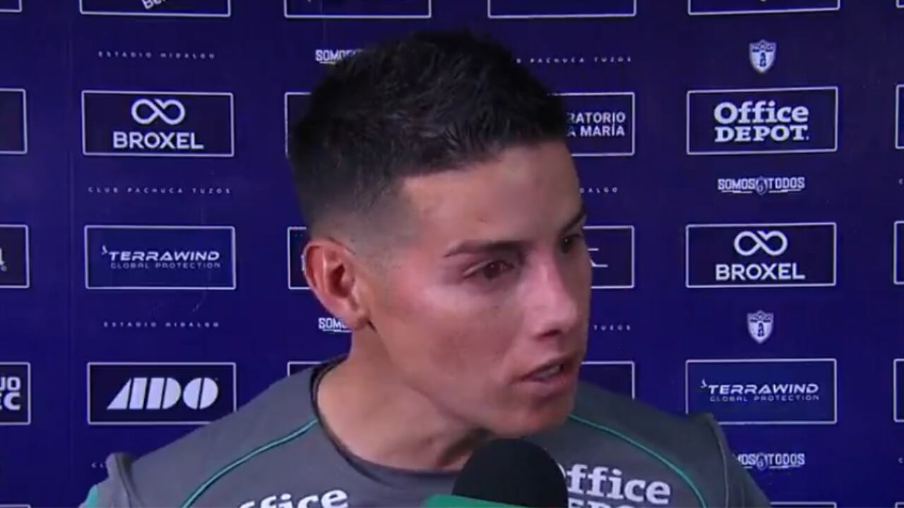 James Rodríguez al enterarse de lo logrado con Club León