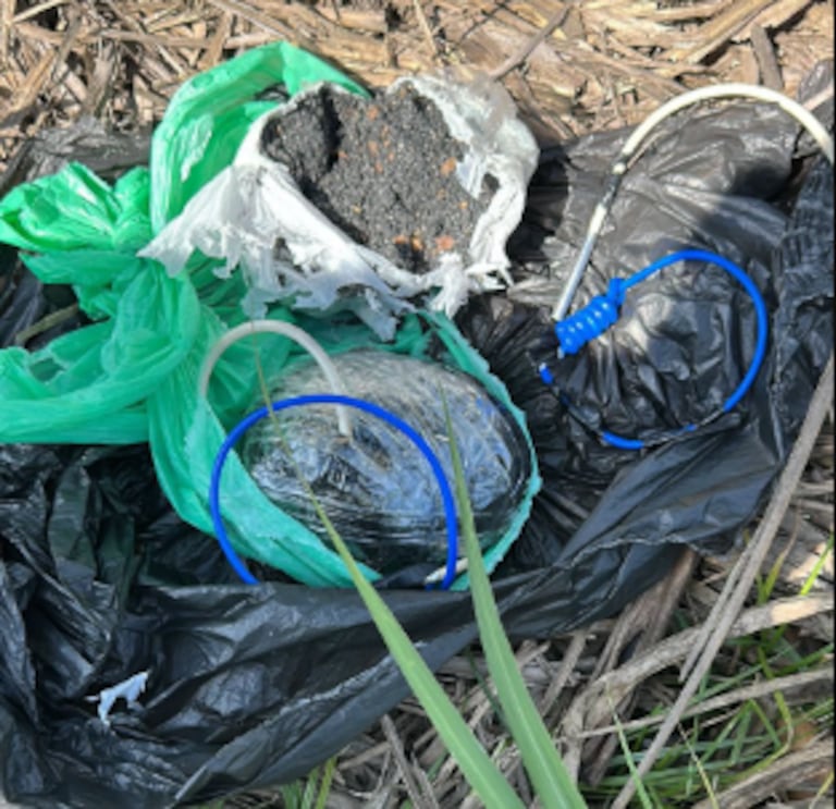 Estos fueron los explosivos encontrados por las autoridades.