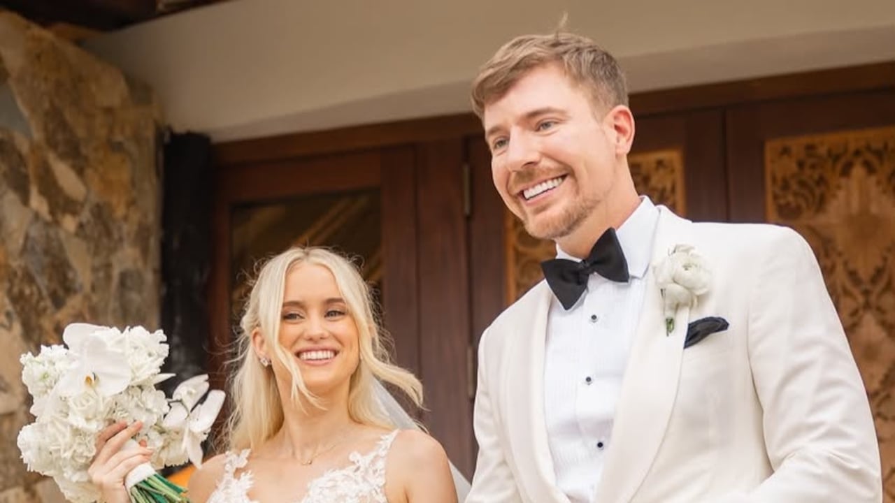 Mr Beast llegó al altar con su novia.