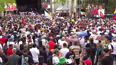 Petro en Medellín , 1 de mayo.