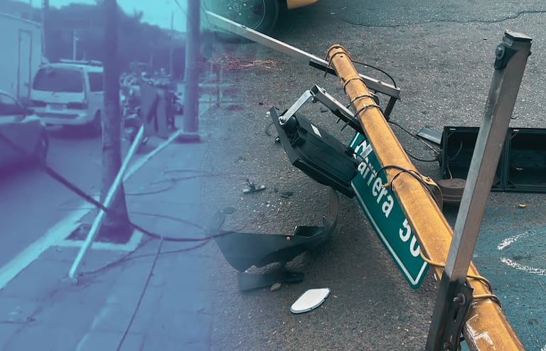 El caso se registró en la zona del sur de Cali, específicamente sobre la intersección que conecta la conocida calle 5 con carrera 50.