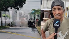 Un vendedor narró la fuerte explosión y los momentos de tensión que se vivieron.