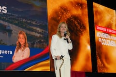 Elsa Noguera, ministra de Transporte, en Colfecar