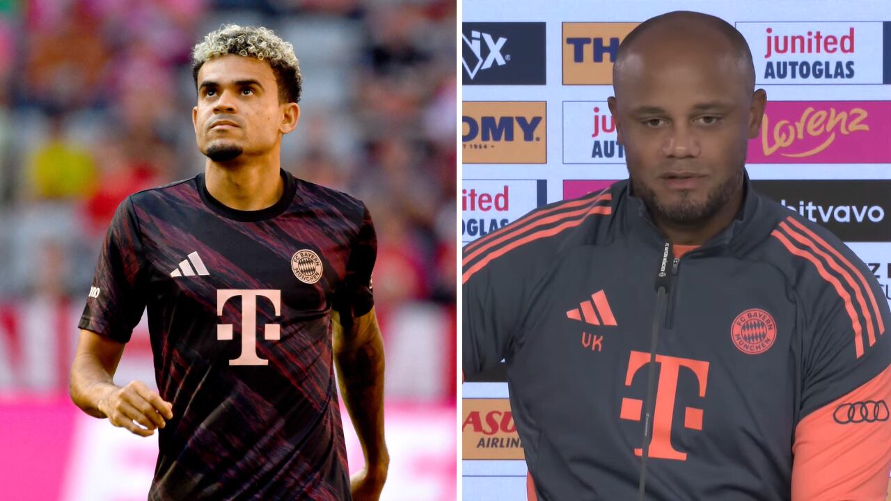 Vincent Kompany se refirió a los primeros pincelazos de Luis Díaz en el Bayern Múnich