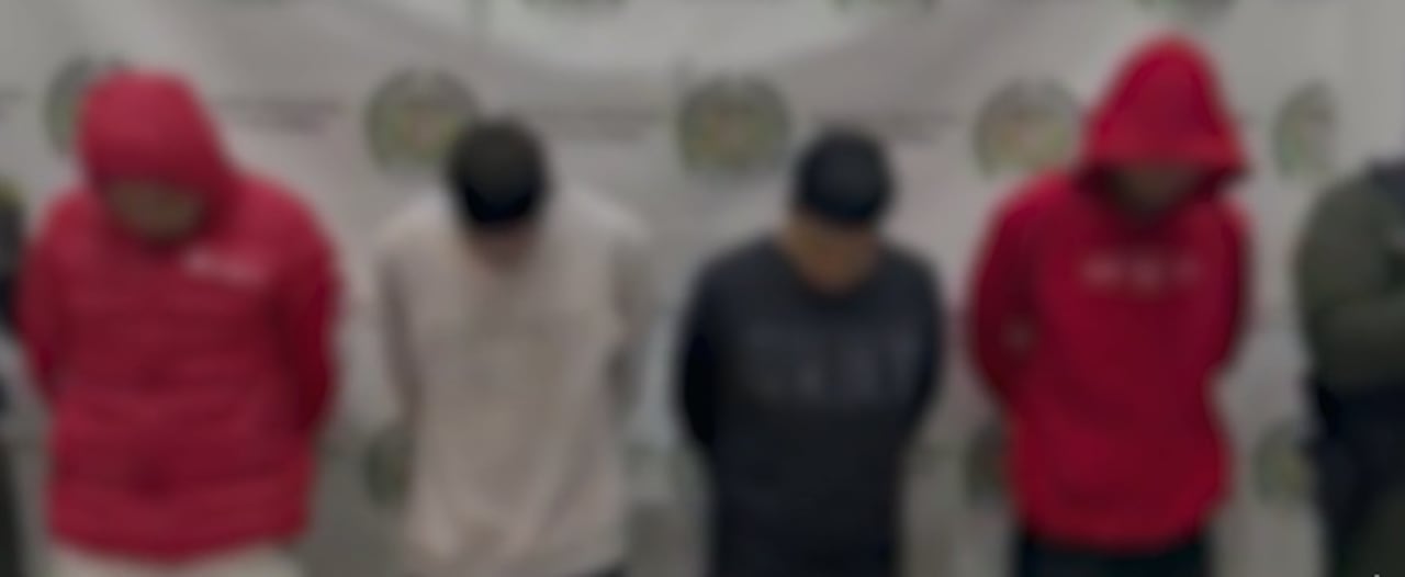 Cuatro presuntos integrantes de la estructura delincuencial Los Reincidentes fueron capturados tras más de un año de investigación.