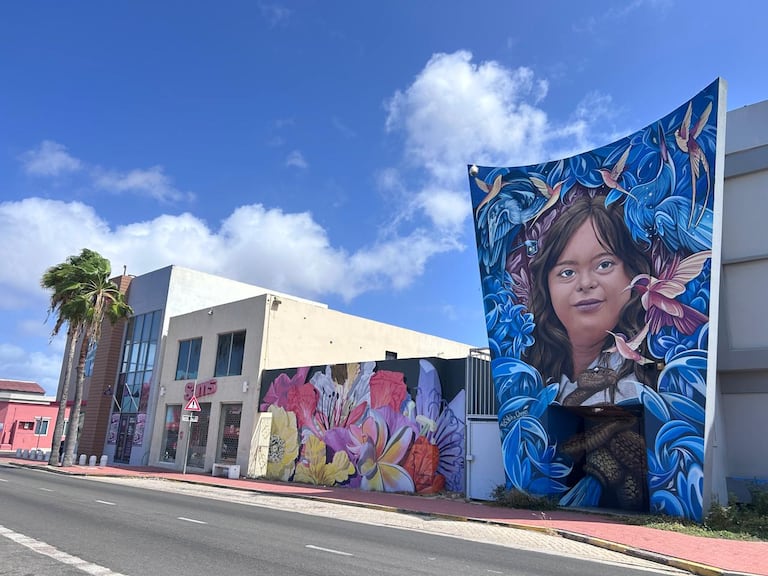 Murales gigantes y arte reciclado: San Nicolás es el alma creativa de Aruba