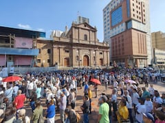 Viacrucis en la iglesia de San Francisco Cali