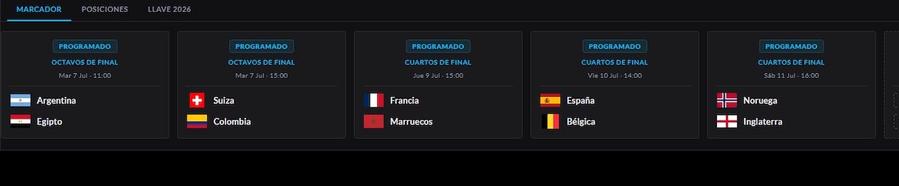 El País realizará una cobertura especial con el minuto a minuto en vivo. De los partidos disputados este martes 7 de julio.