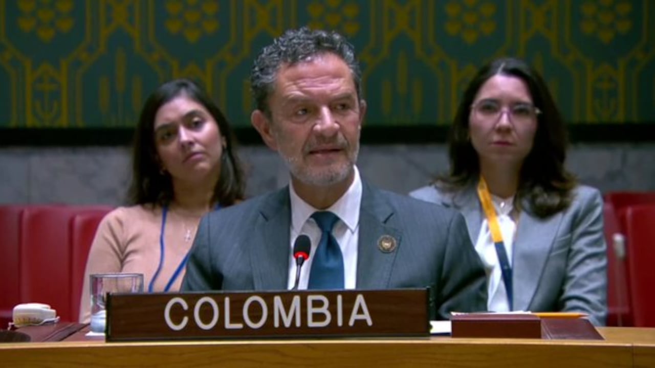 Omar Bula Escobar en su intervención ante el Consejo de Seguridad de las Naciones Unidas