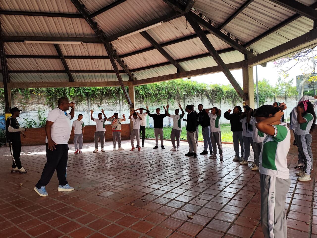 Estudiantes del colegio José Hilario López, ubicado en el municipio de Puerto Tejada, Cauca.
