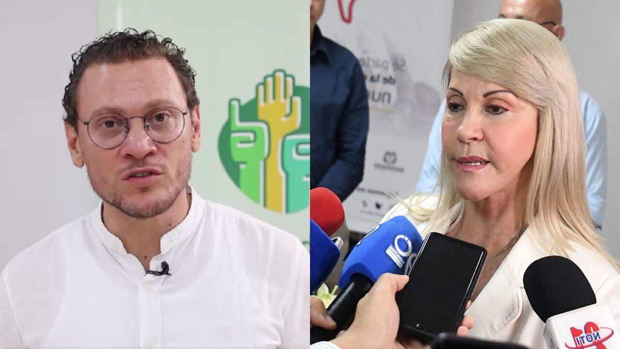 Andrés Felipe Ramírez, alcalde de Jamundí, y Dilian Francisca Toro, gobernadora electa del Valle del Cauca.