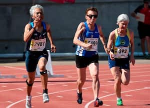 La atleta, Emma Mazzenga (centro).