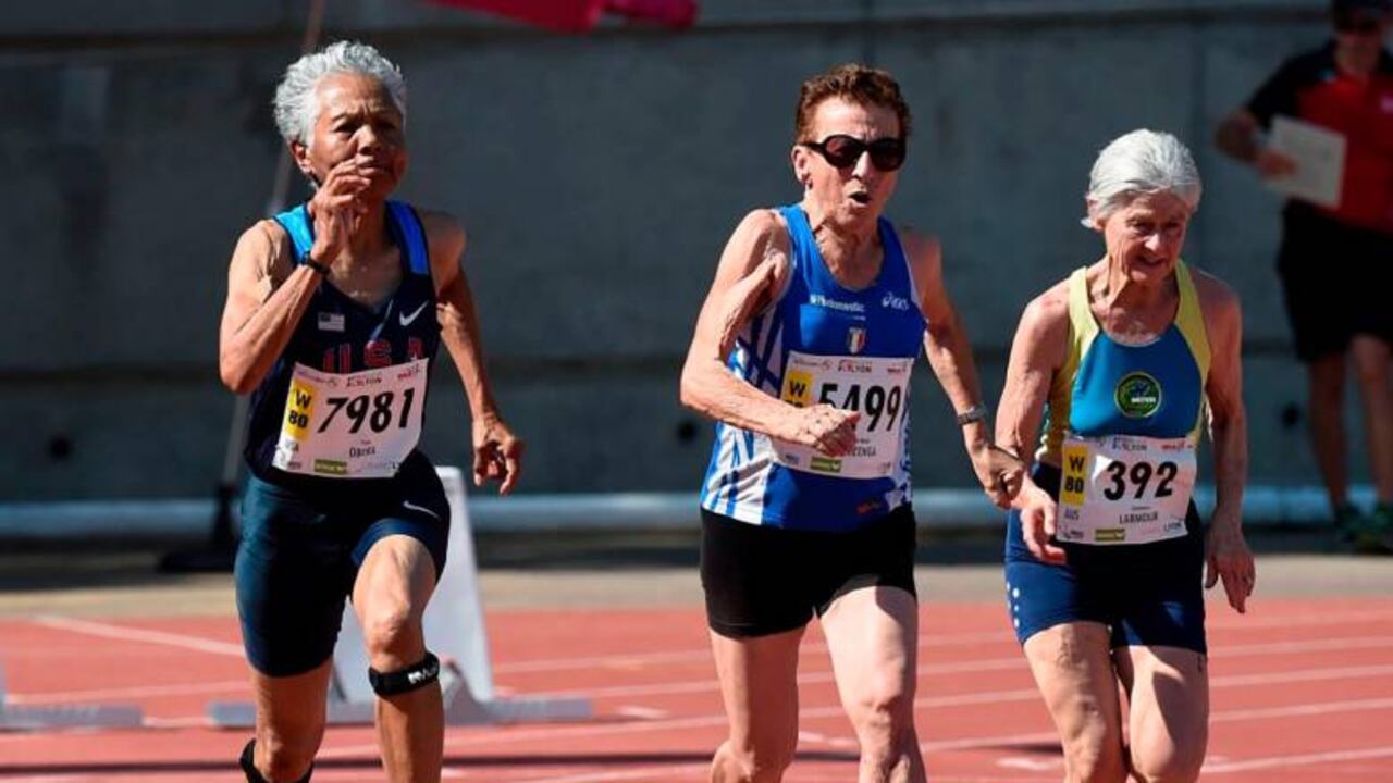 La atleta, Emma Mazzenga (centro).