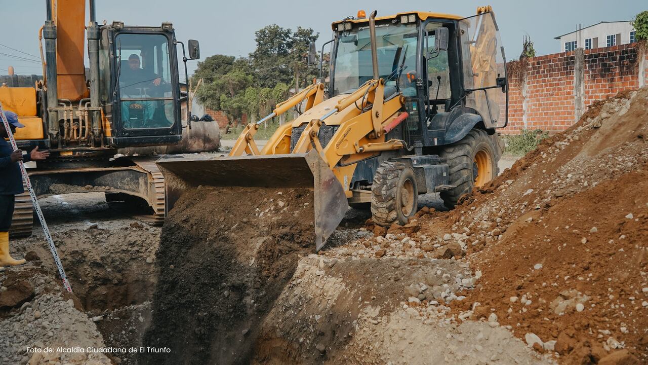 Construcción de alcantarillado sanitario corregimiento San Isidro Vereda El Triunfo.
