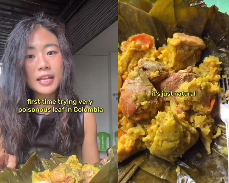 Asiática en Colombia lanzó fuerte crítica al tamal: “Insípido”; así fue su reacción.