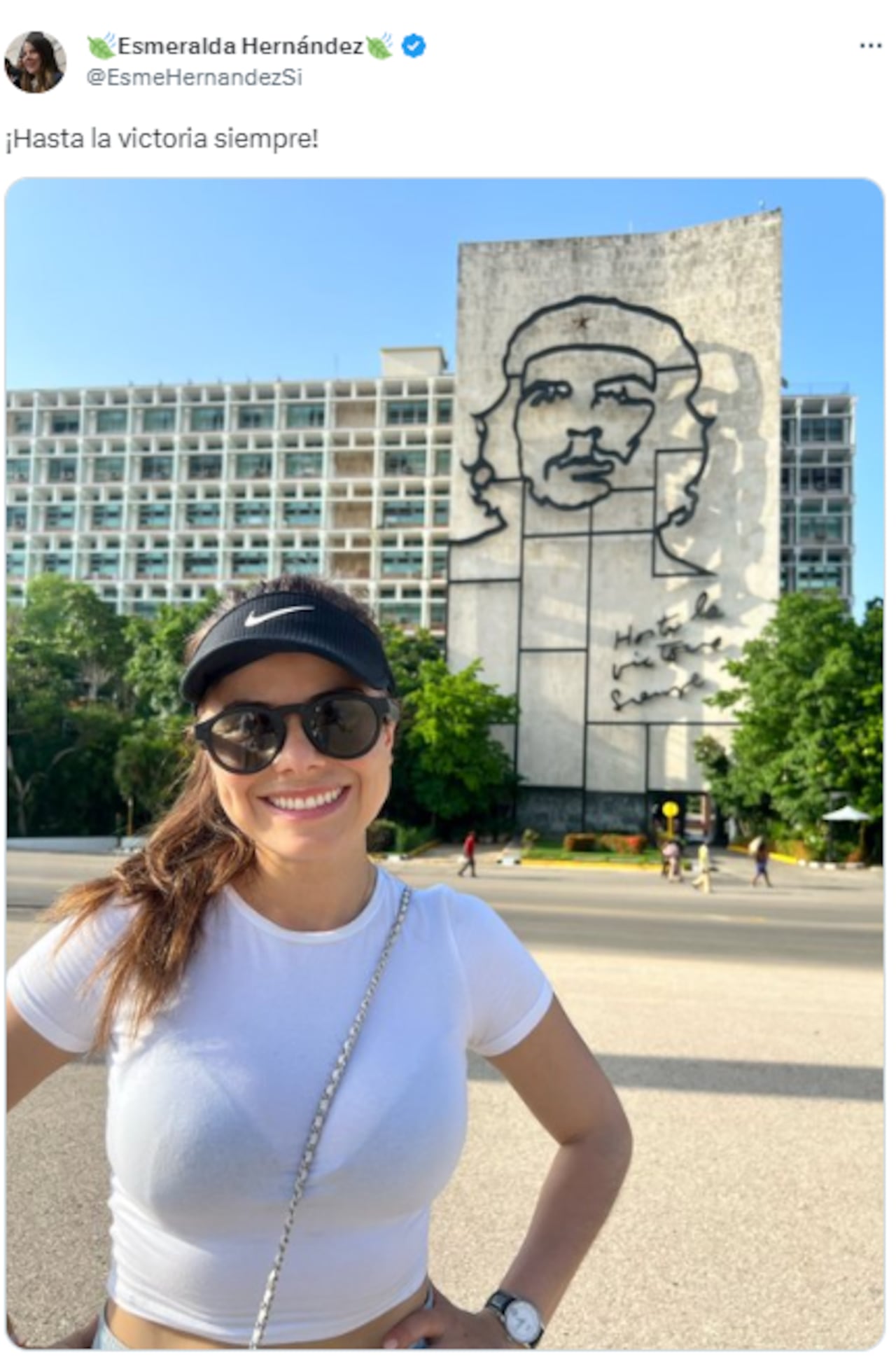 Esmeralda Hernández causó polémica en Twitter por publicar foto en sus redes sociales.