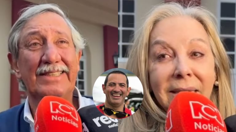 Papás de Gustavo Aponte, el empresario asesinado por un sicario en Bogotá.