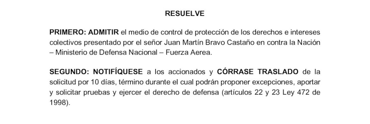 Esta fue la conclusión de la magistrada al estudiar el caso.