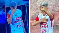 Daniel Torres resultó agredido en el juego de Independiente Medellín contra Santa Fe.