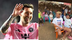 La emoción de los menores quedó registrada cuando supieron que verían jugar a Messi, uno de los futbolistas más importantes de la historia.
