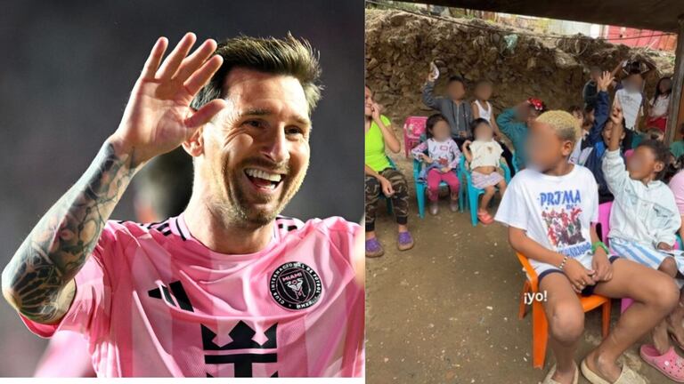 La emoción de los menores quedó registrada cuando supieron que verían jugar a Messi, uno de los futbolistas más importantes de la historia.