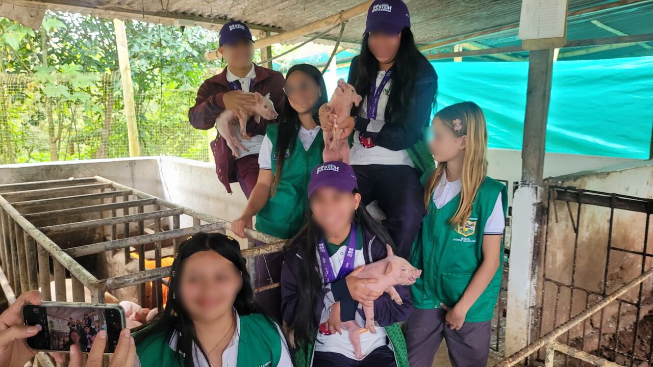 Los estudiantes aprenden sobre el cuidado de plantas y animales.