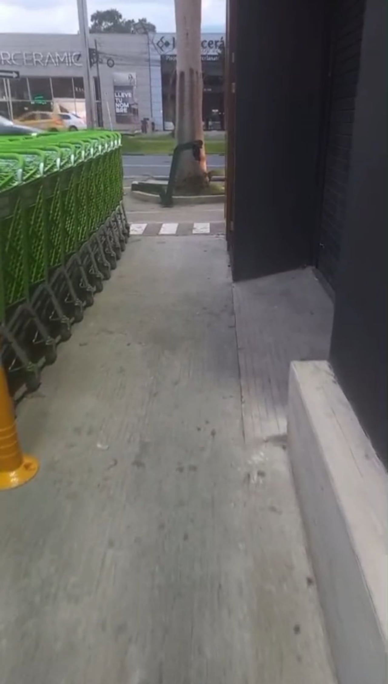 Este es el panorama actual, en el supermercado Cañaveral, Quintas de Don Simón.