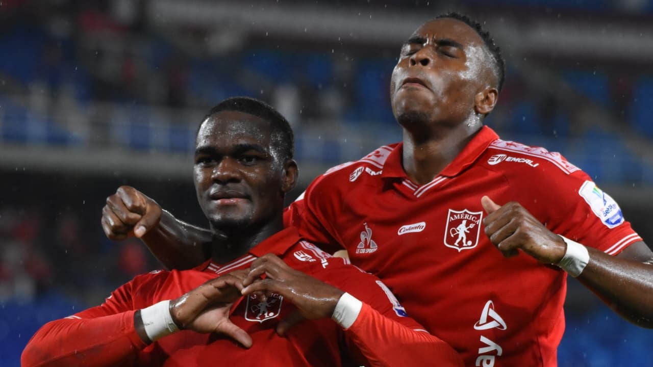 Imagen del partido entre América de Cali y Independiente Medellín por la tercera fecha del Grupo A de los cuadrangulares semifinales del segundo semestre de la Liga Colombiana 2025.