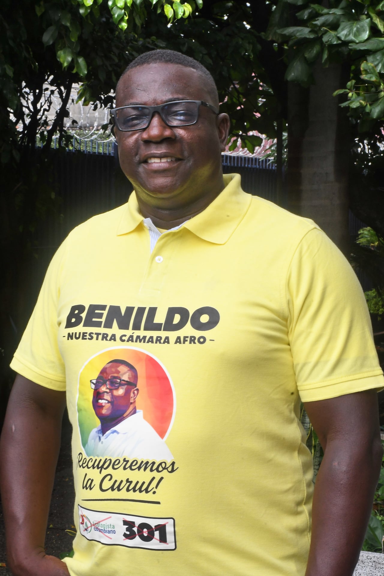 Benildo Estupiñan Solis, candidato a la Cámara por los afro.