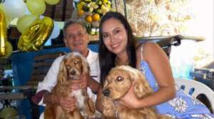 Johana Vargas junto a Darío Gómez.