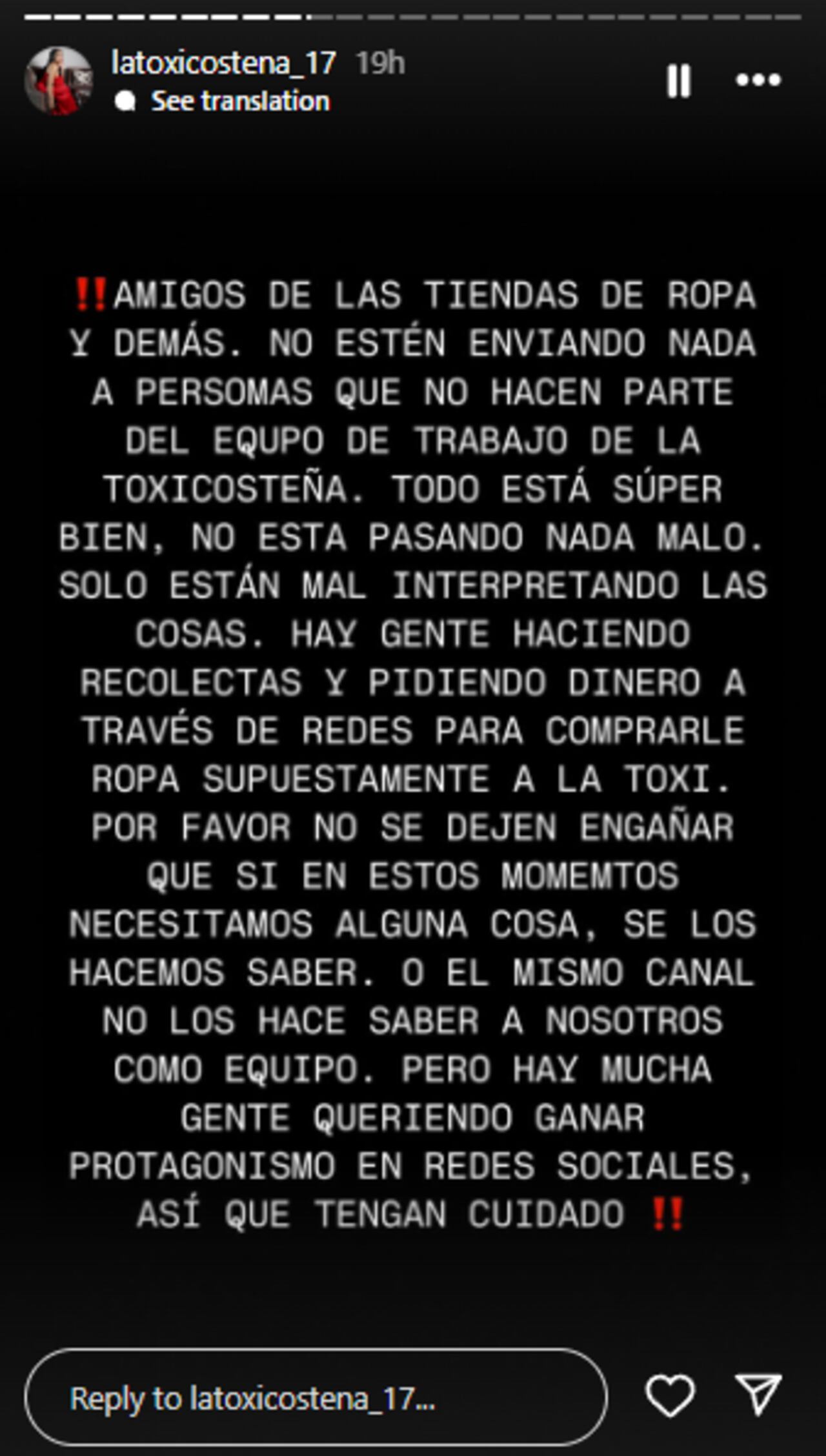 Equipo de la Toxi Costeña advierto de estafa en la que están utilizando a la participante de 'La casa de los famosos'