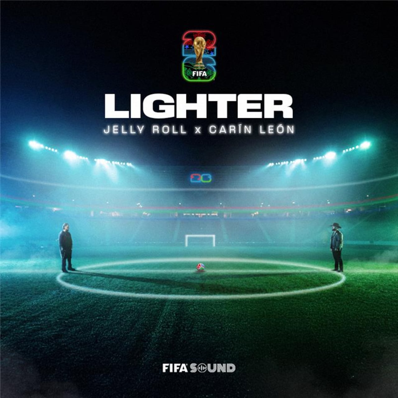 Imagen oficial del álbum de la Copa del Mundo 2026: Lighter.