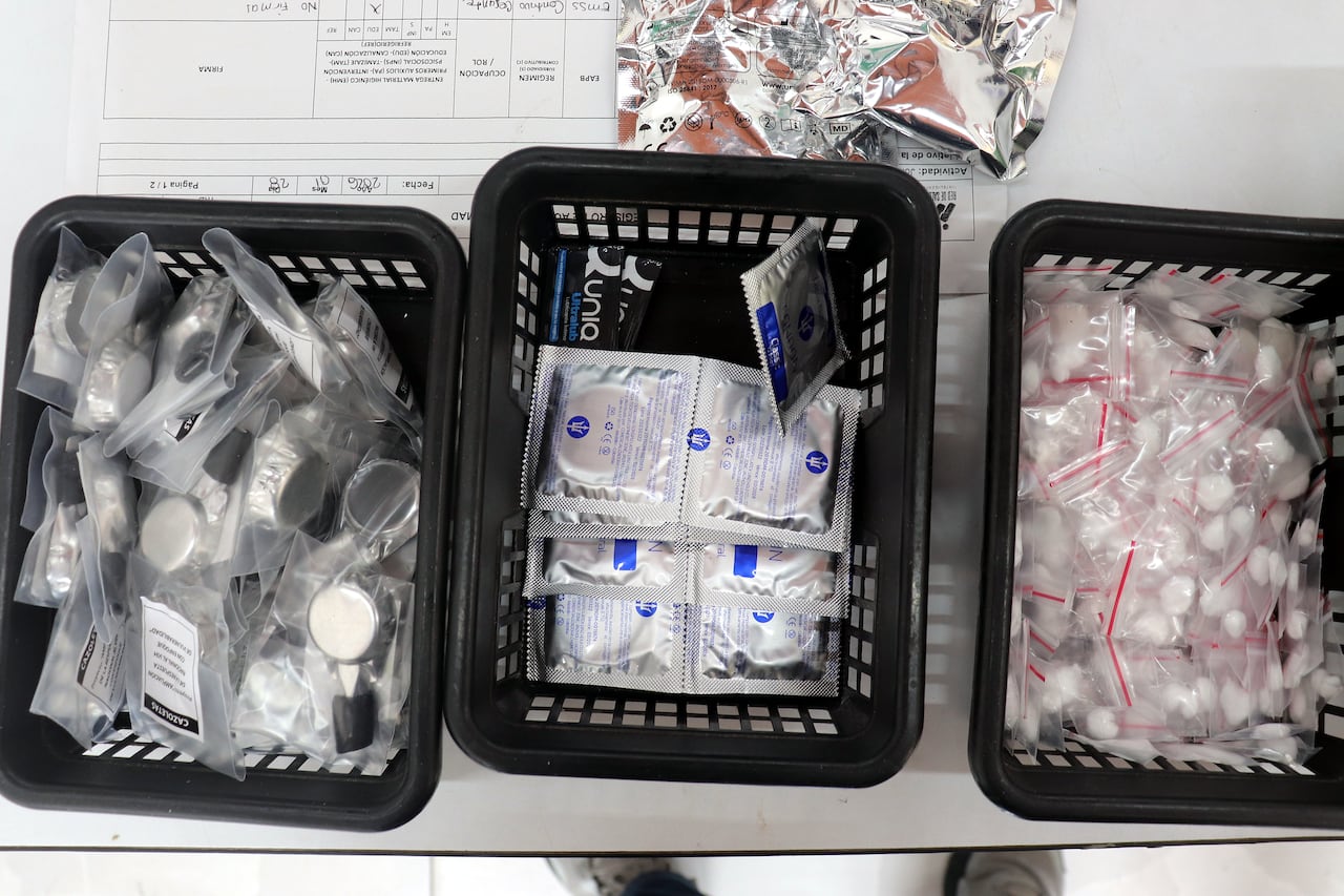 Centro de Atención Móvil a la Drogadicción de la Secretaría de Salud de Cali en el barrio Sucre.