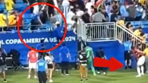 Preparador físico de Uruguay fe herido por un jugador de su selección.