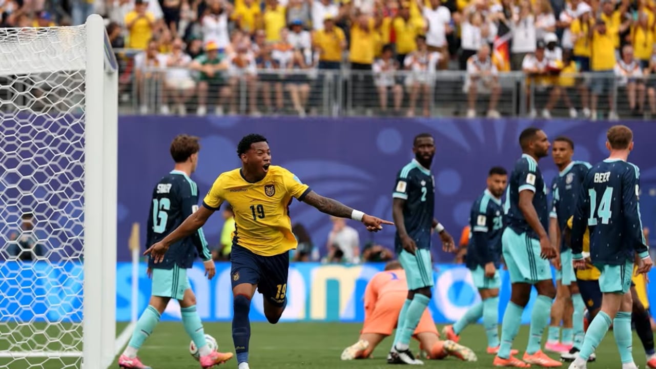 La Selección de Ecuador le ganó a Alemania y clasificó a la segunda ronda del Mundial.