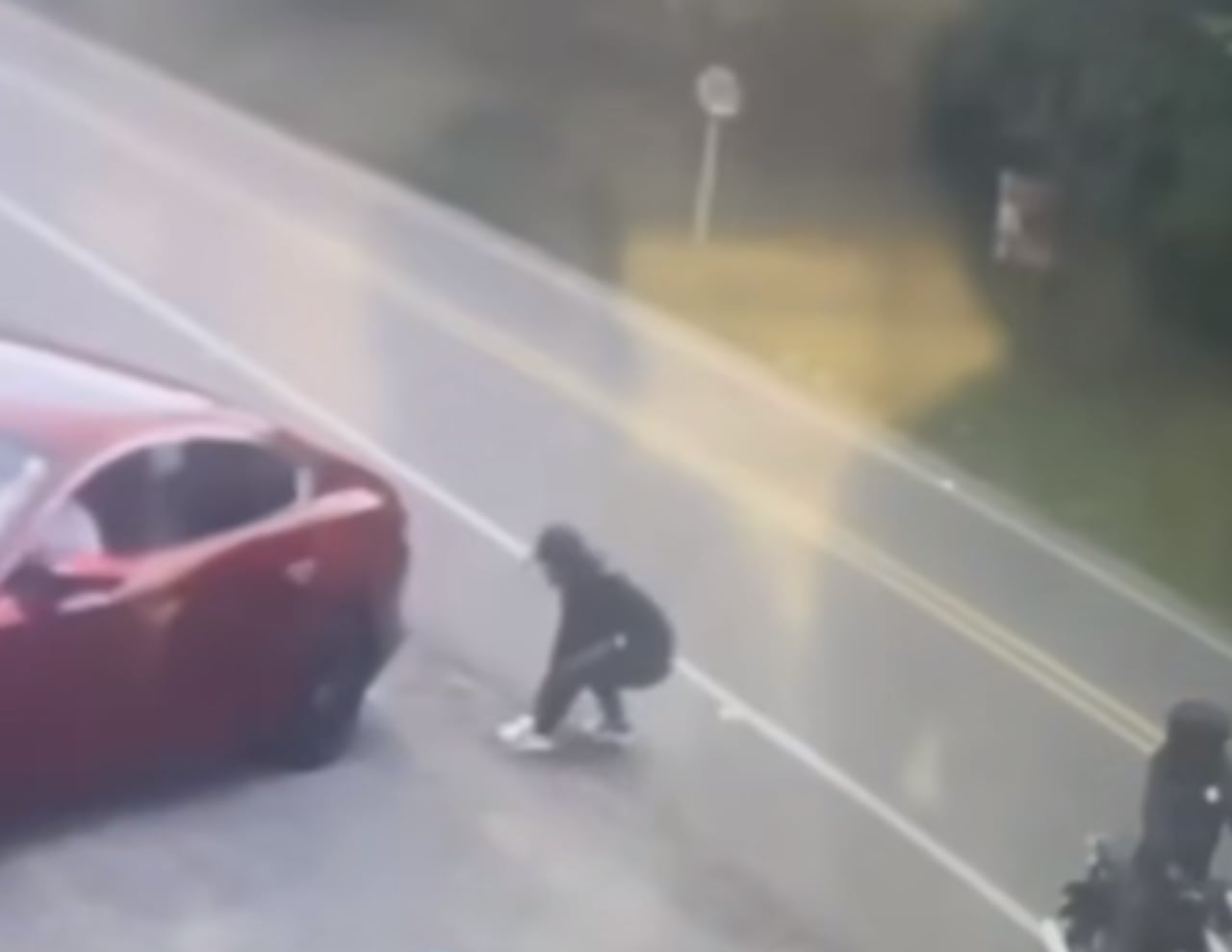 Cámara registra robo en el kilómetro 28.