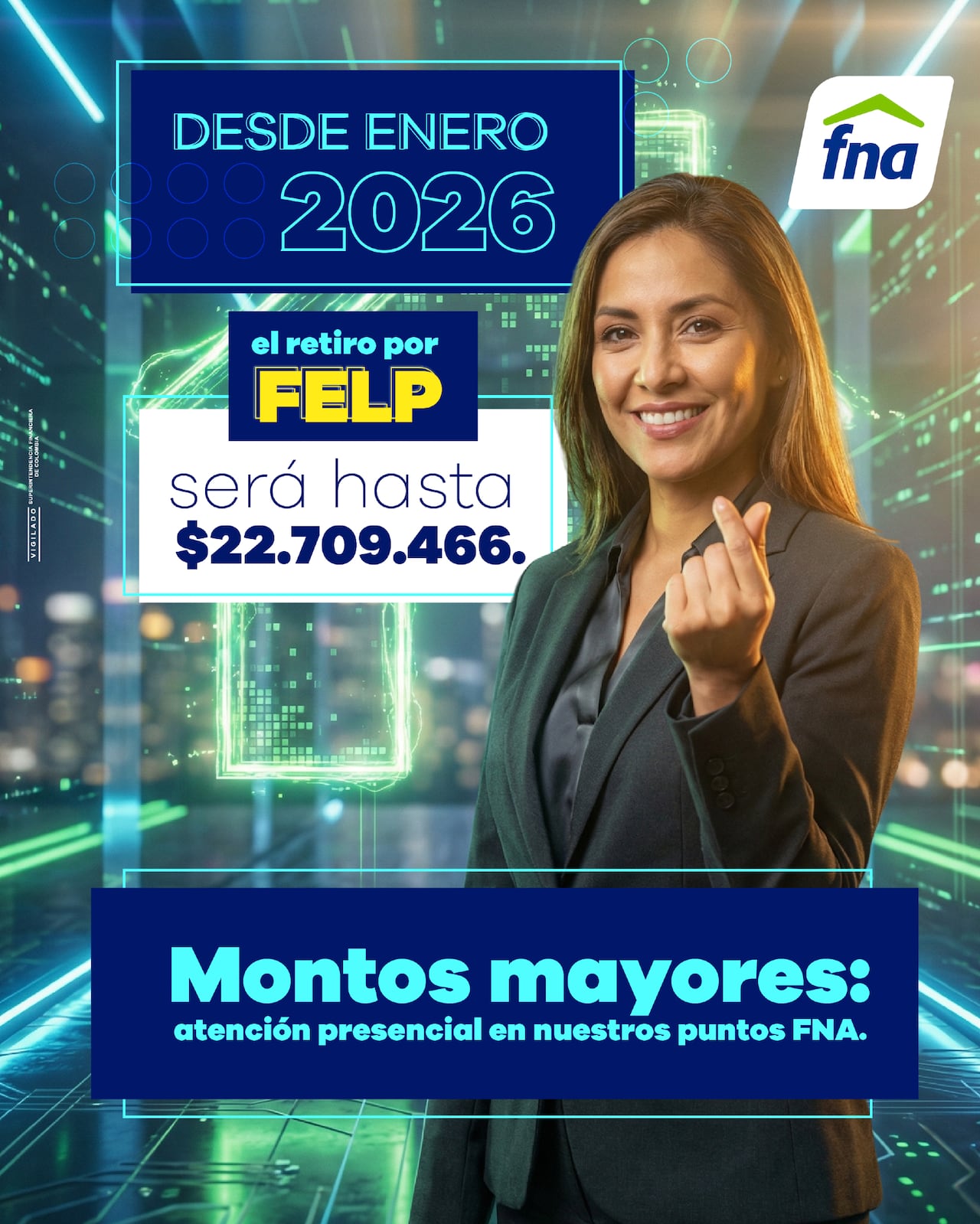 Desde el 1 de enero de 2026
El retiro de cesantías por FELP será hasta 1 salario mínimo integral.