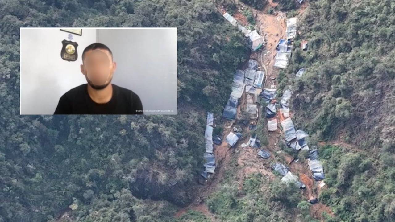 Explotación ilícita de oro en el Parque Nacional Natural Farallones de Cali.