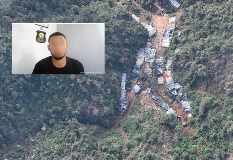 Explotación ilícita de oro en el Parque Nacional Natural Farallones de Cali.