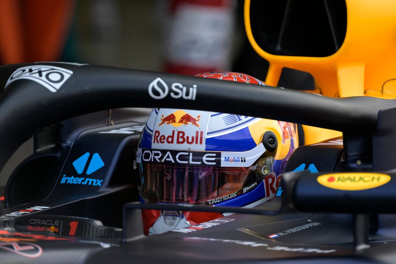 El piloto holandés de Red Bull Racing, Max Verstappen, durante la sesión de clasificación del Gran Premio de Fórmula Uno de la Ciudad de México.