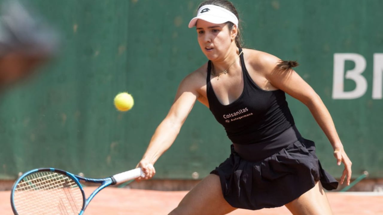 Camila Osorio perdió en dos sets.