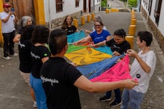 Simulación o montaje del cielo tejido que se instalará en el Bulevar de Oriente para los 490 años.