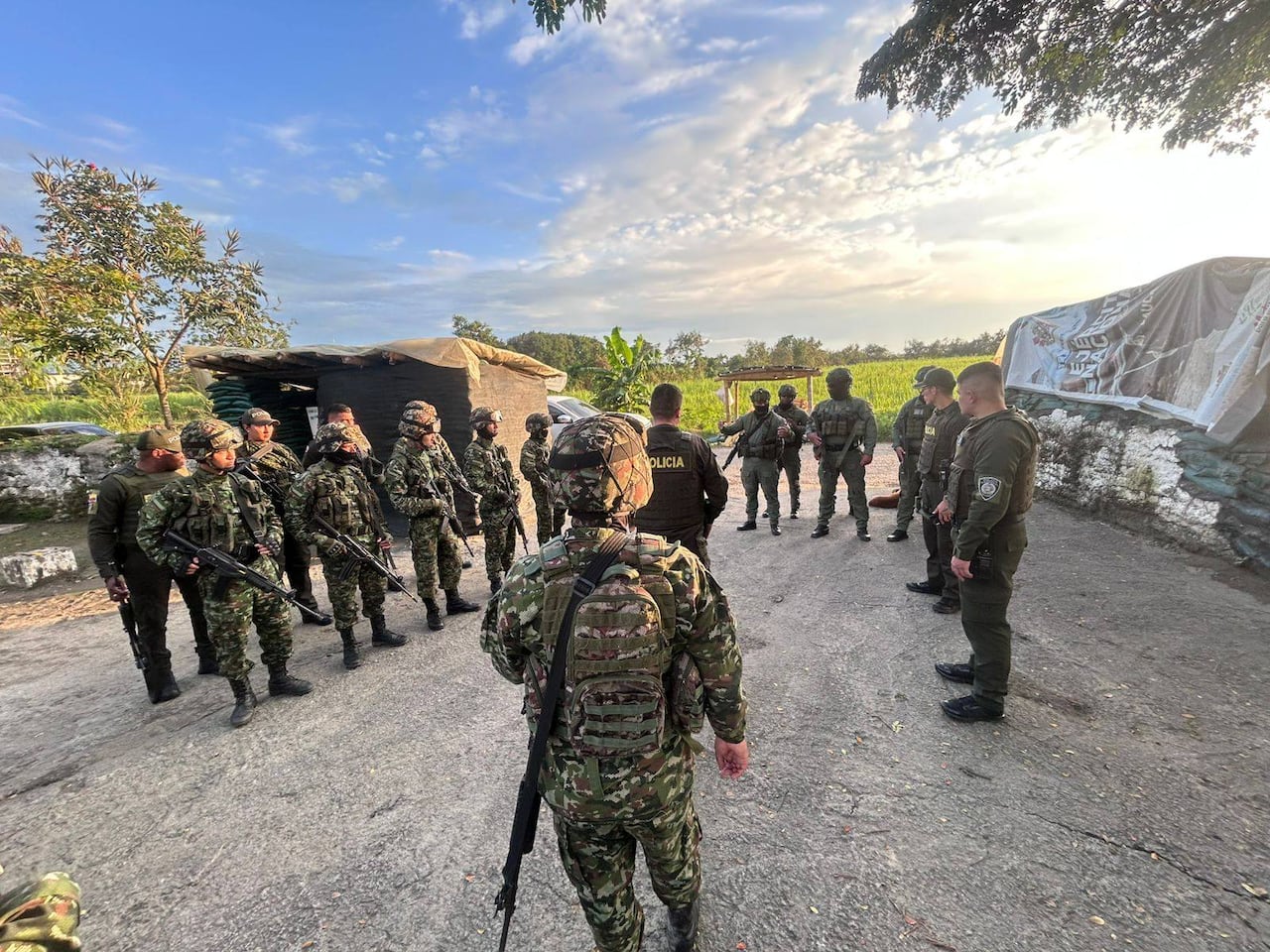 Esta es una de las imágenes de los operativos adelantados por la fuerza pública en este municipio del norte del Cauca.