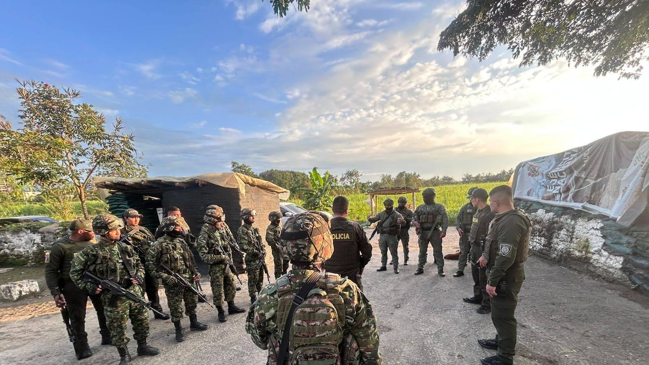 Esta es una de las imágenes de los operativos adelantados por la fuerza pública en este municipio del norte del Cauca.