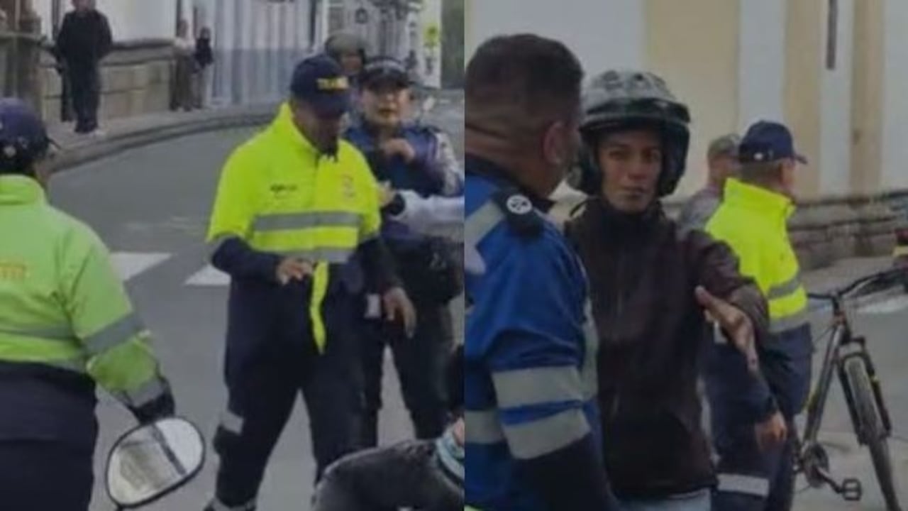 El hecho se registró en la carrera octava con calle quinta, diagonal a la Iglesia de San José, en el centro de Popayán, indicaron los testigos.