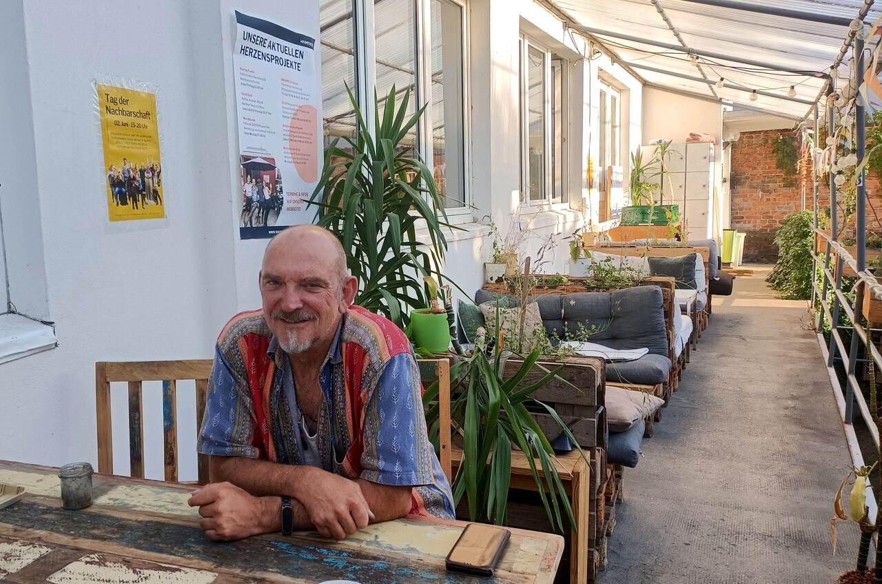 Heinrich Wieker, head of the Hannover Cannabis Social Club, poses for a photo at the club's premises in Hanover, northern Germany, on August 23, 2023. Hanover's cannabis club had long been campaigning for the right to legally light up joints. Now the group, and others like it, are flourishing as Germany gears up to legalise marijuana. (Photo by C�line LE PRIOUX / AFP) / TO GO WITH AFP STORY by Celine LE PRIOUX