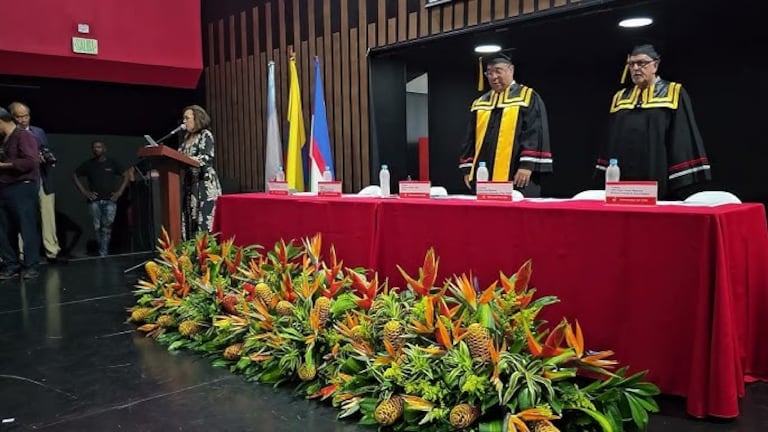 Momentos en que se llevaba a cabo la inauguración del XV Simposio Internacional Jorge Isaacs.