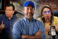 Roberto Ortiz, Álvaro Rengifo y la concejal María del Carmen Londoño.