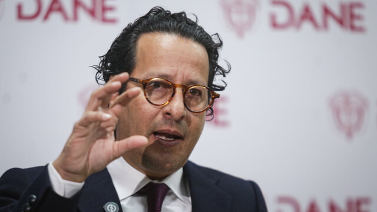 Ricardo Valencia Ramírez, ofreció una rueda de prensa en la que presentó los resultados de la Gran Encuesta Integrada de Hogares (GEIH) sobre el mercado laboral correspondiente a julio de 2026. (Colprensa - Cristian Bayona).